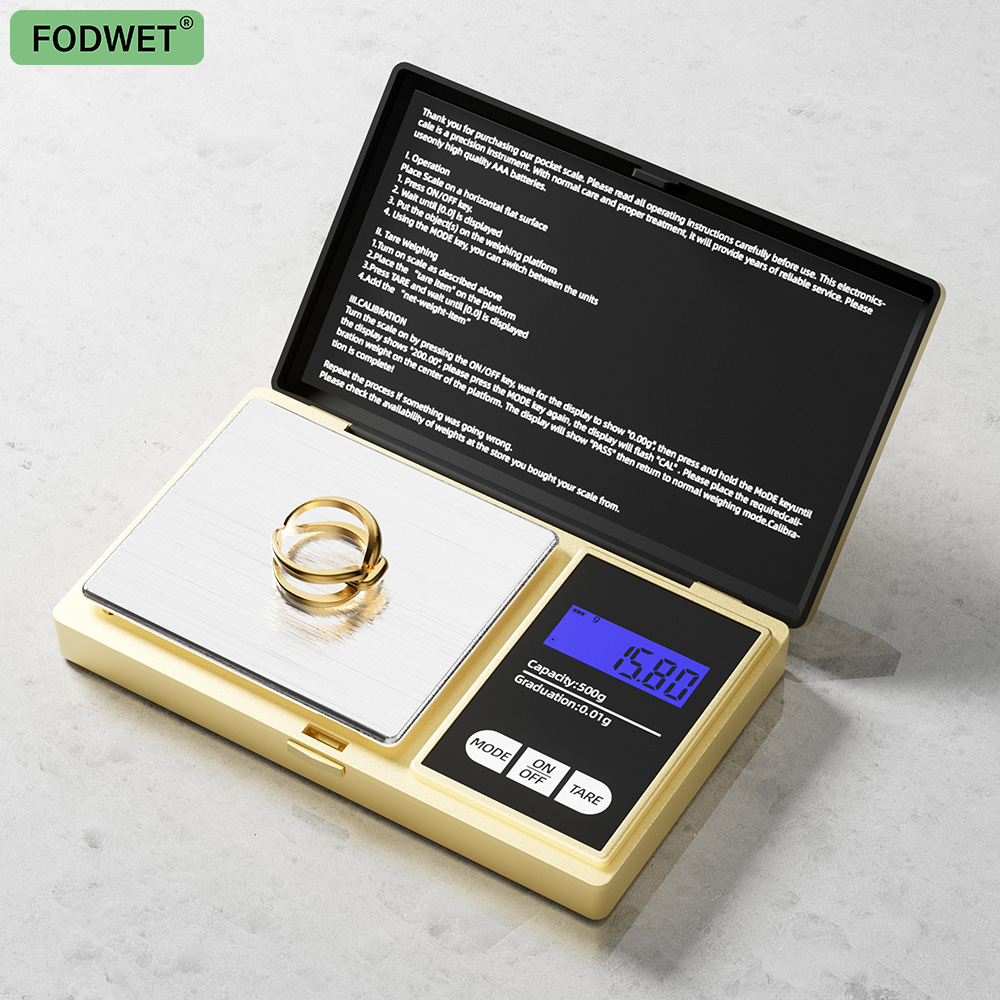 Candle Wax Scale - Bilancia Meccanica Compatta Dorata con Display