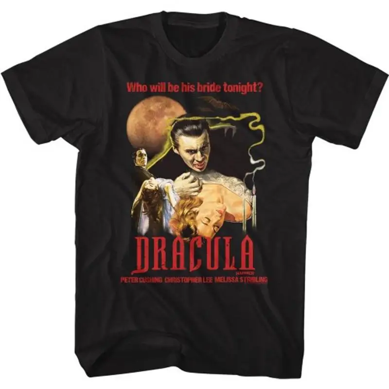Black Tin Candle - Maglietta nera Hammer Horror Dracula Moon