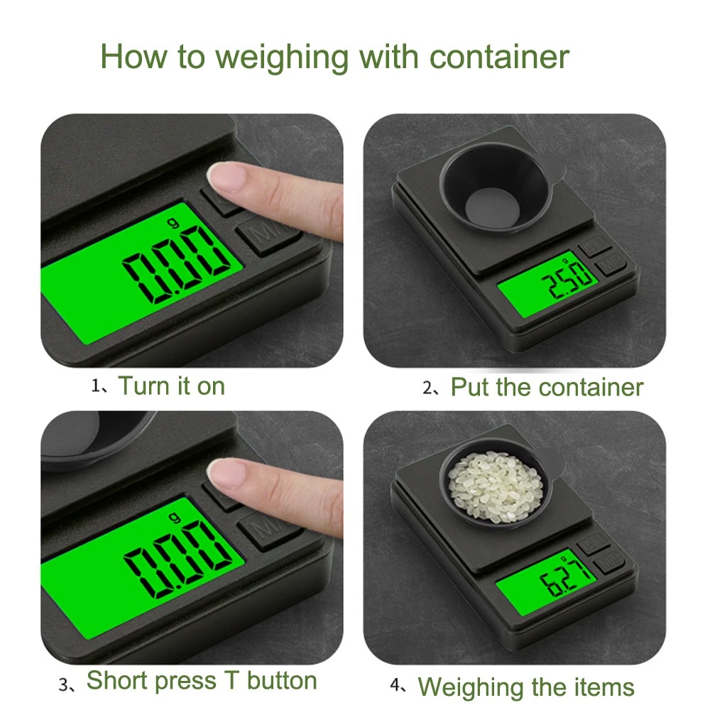 Candle Wax Scale - Bilancia di Precisione Tascabile 1000g X