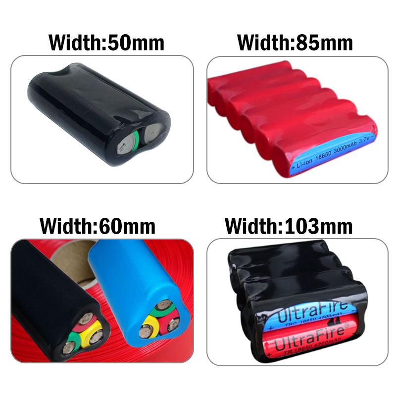 Shrink Sleeve Pvc - 18650 Pellicole termoretraibili per batteria PVC