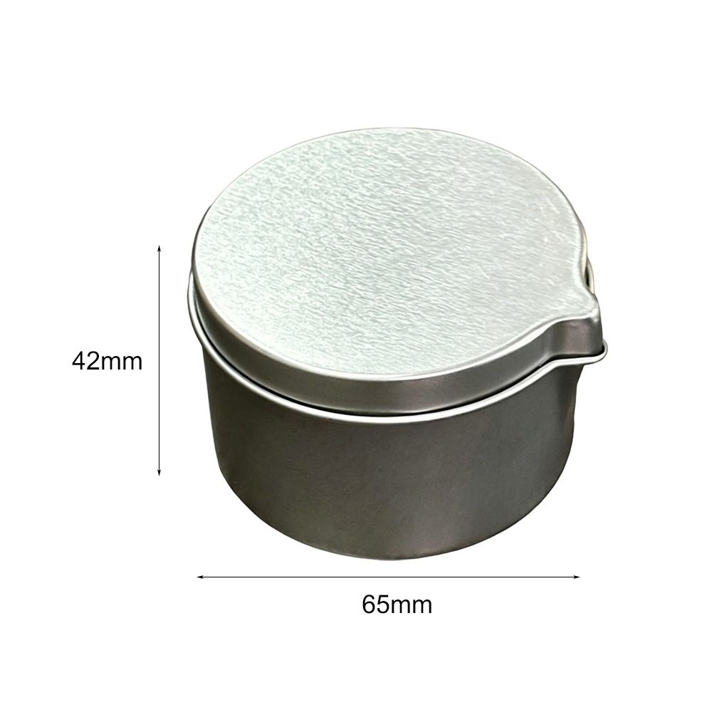Black Tin Candle - Barattolo in latta color argento e