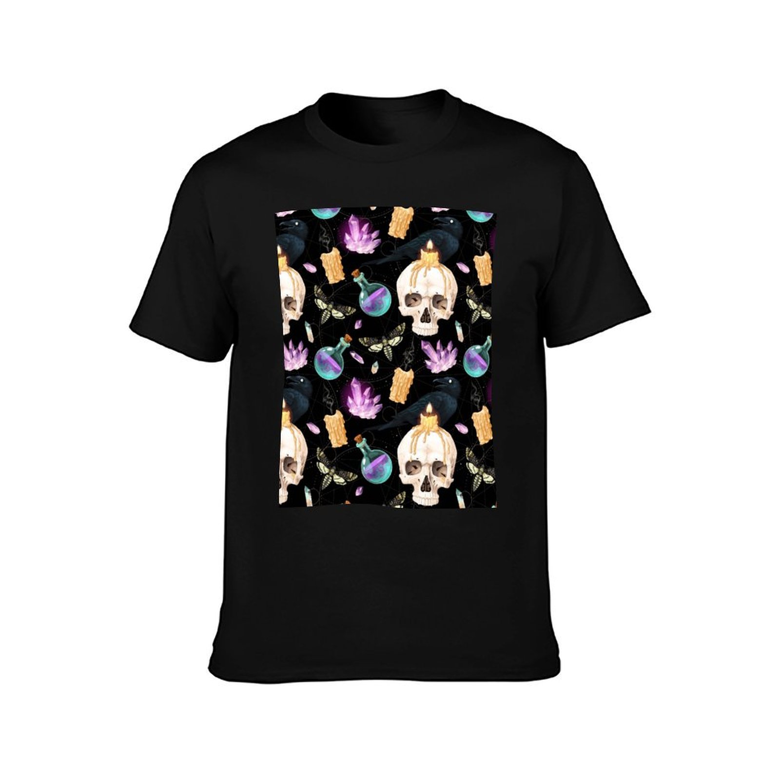 T-Shirt con Motivi Gotici di T - Black Tin Candle recensione e prezzo