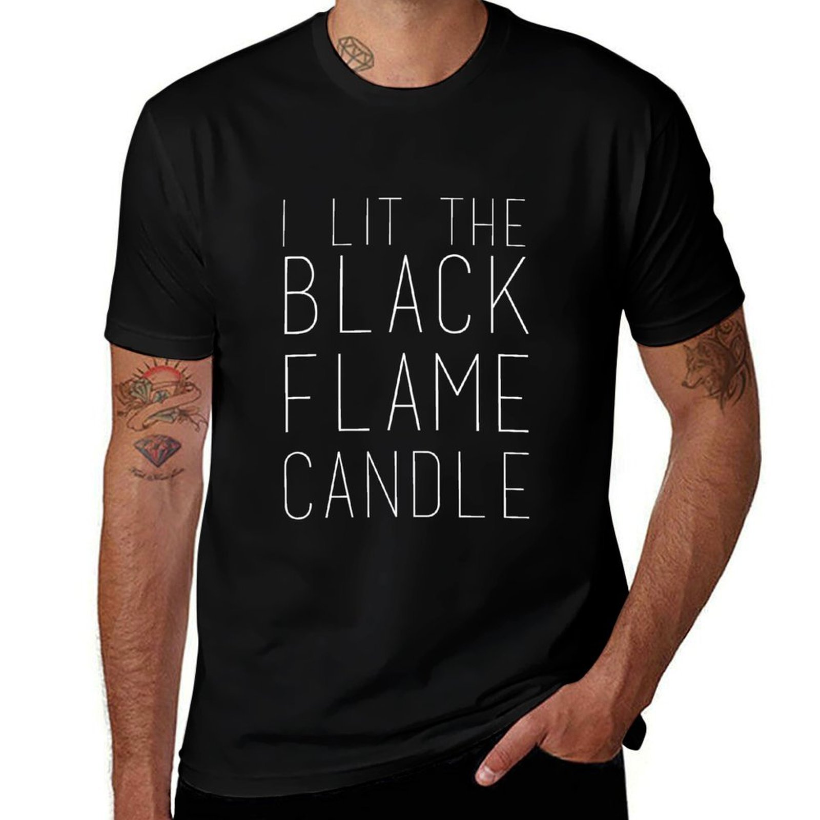 T-shirt Black Flame Candle (Bi - Black Tin Candle recensione e prezzo